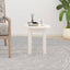 sofabord Ø 35x35 cm massivt fyrretræ hvid