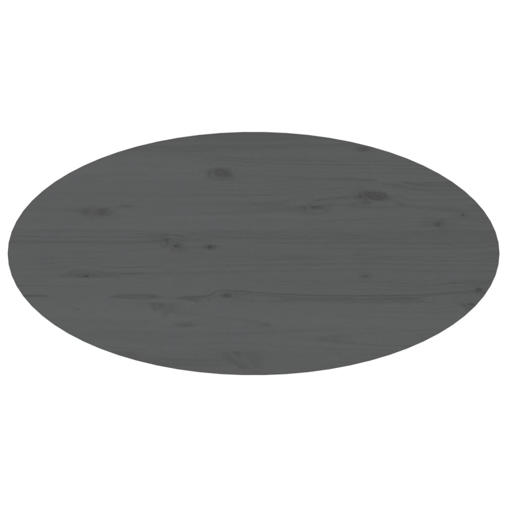 sofabord 80x40x35 cm massivt fyrretræ grå
