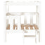 hundeseng 55,65,5x50,5x70 cm massivt fyrretræ hvid