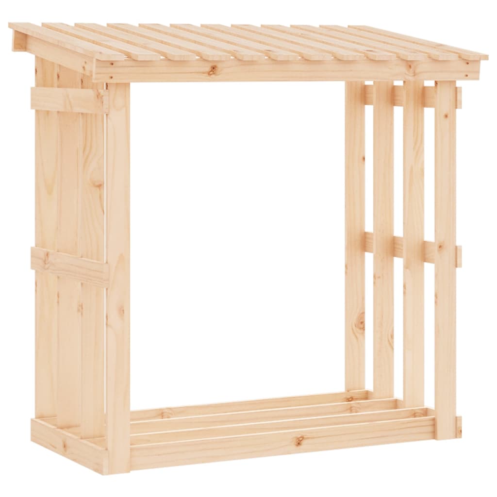 brændestativ 108x64,5x109 cm massivt fyrretræ