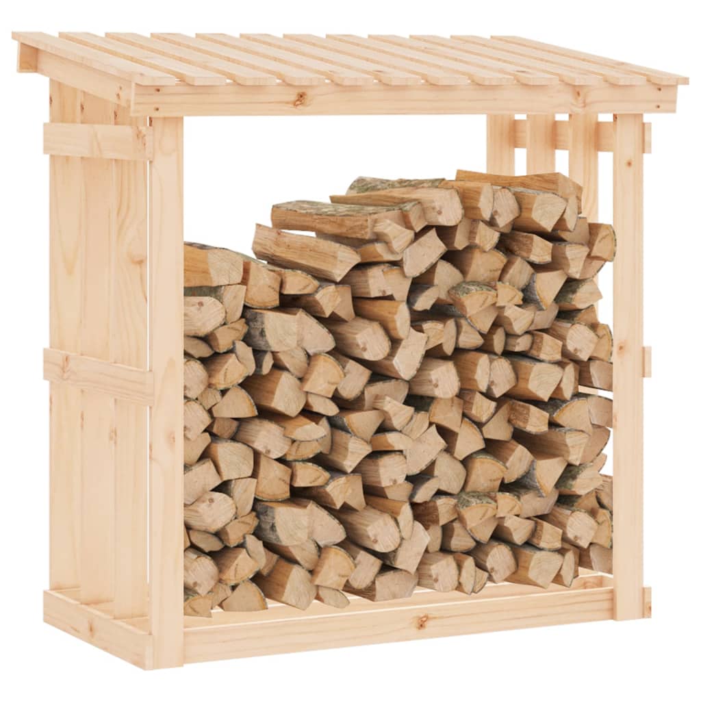 brændestativ 108x64,5x109 cm massivt fyrretræ