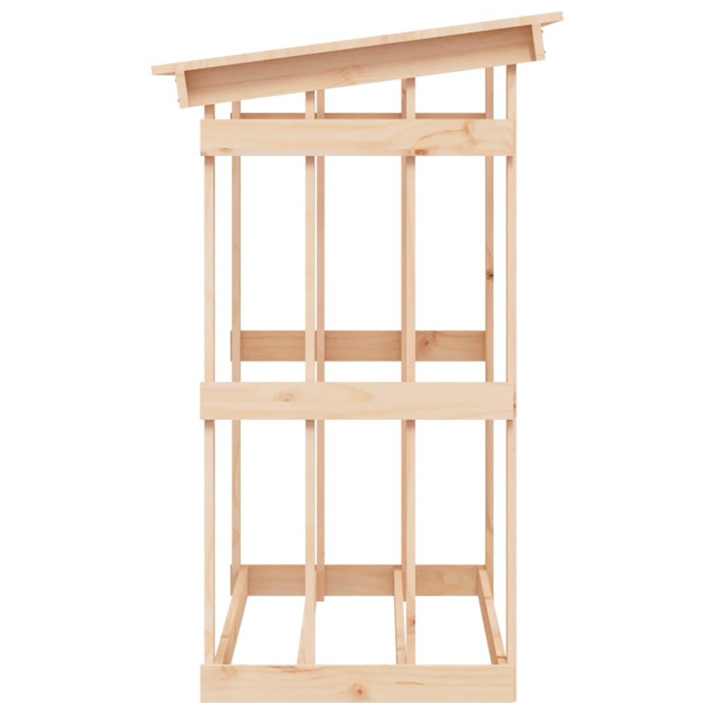 brændestativ 108x64,5x109 cm massivt fyrretræ
