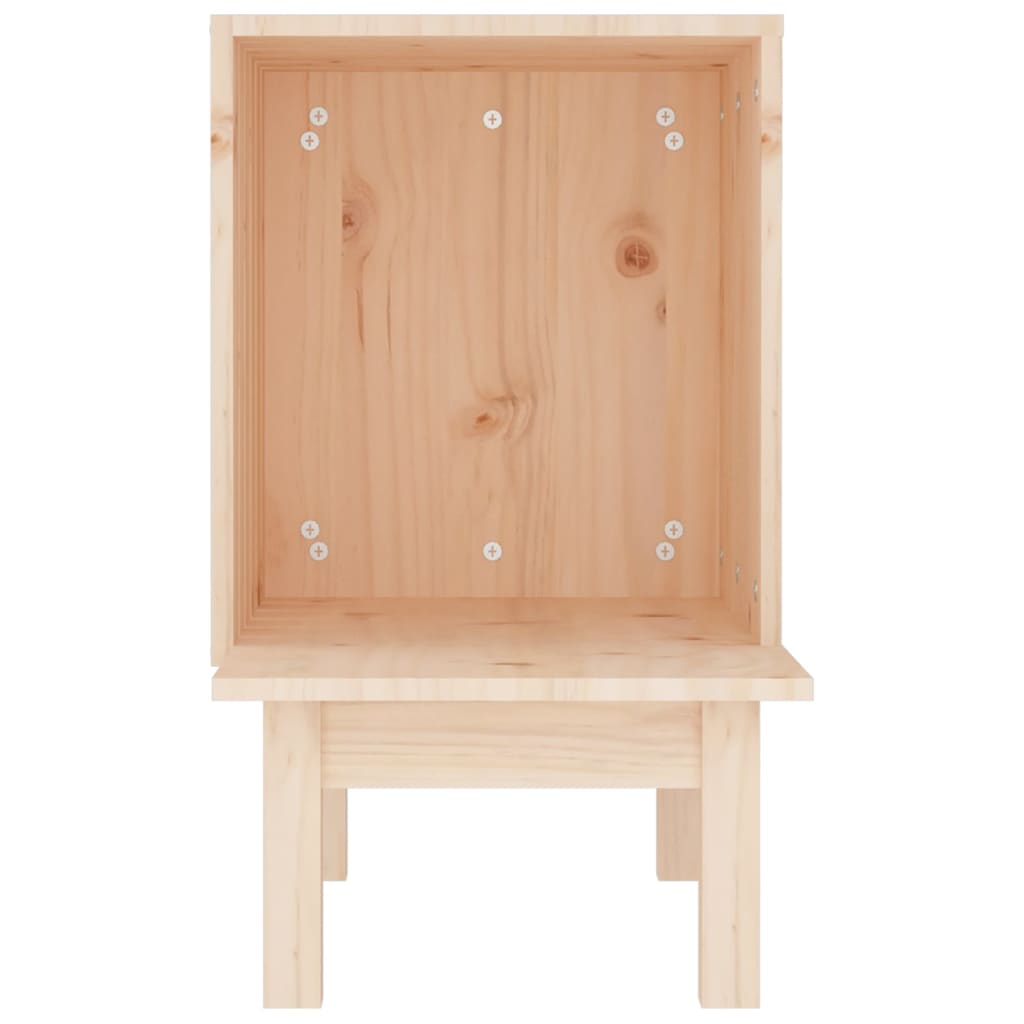 kattehus 60x36x60 cm massivt fyrretræ