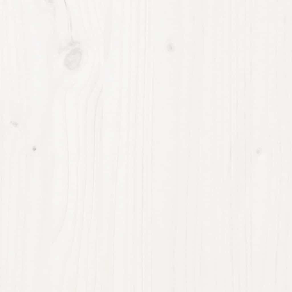 daybed med udtræk 2x(90x190) cm massivt fyrretræ hvid