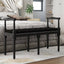bænk 110x40x70 cm velour sort