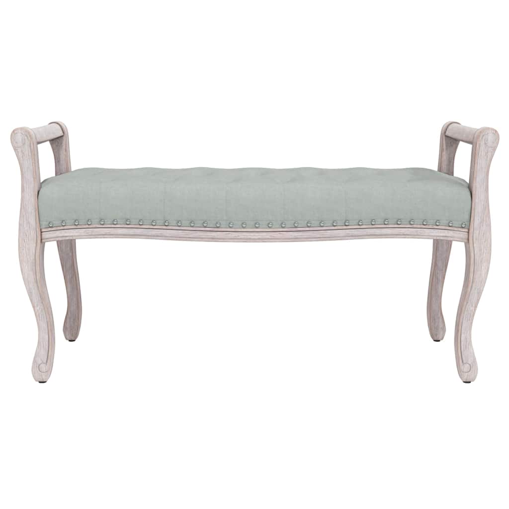 bænk 110x45x60 cm velour lysegrå