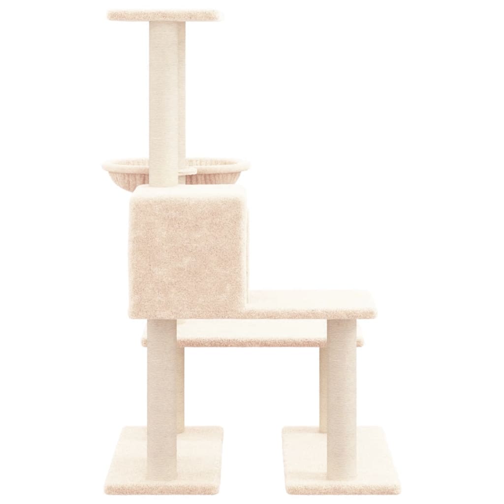 kradsetræ med sisalkradsestolper 94,5 cm cremefarvet