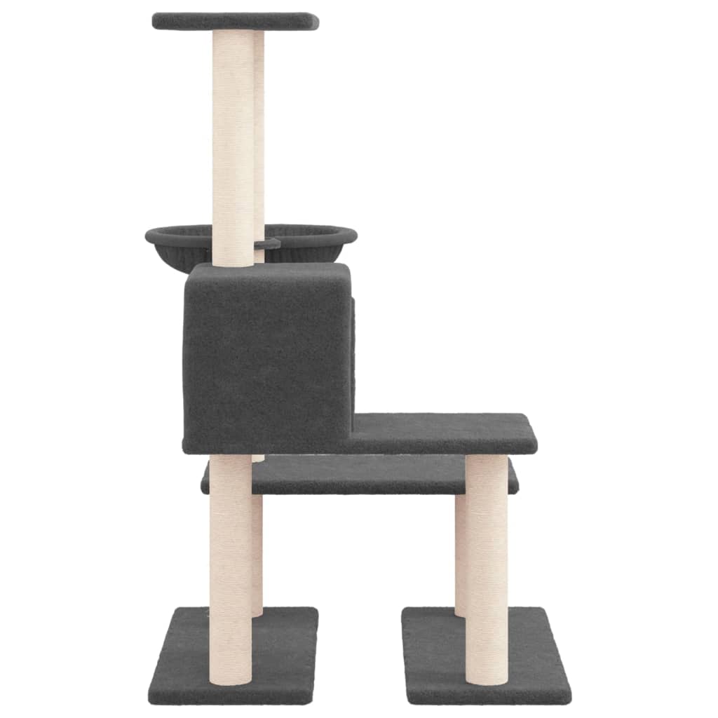 kradsetræ med sisalkradsestolper 94,5 cm mørkegrå