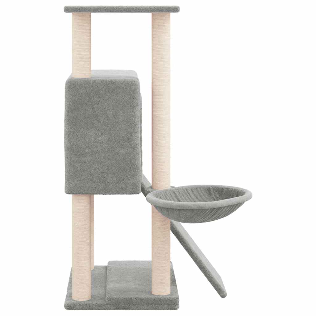 kradsetræ med sisalstolper 96 cm lysegrå