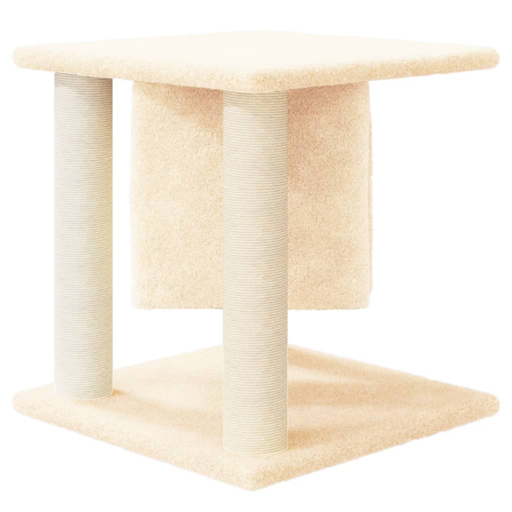 kradsetræ med sisalkradsestolper 37 cm cremefarvet