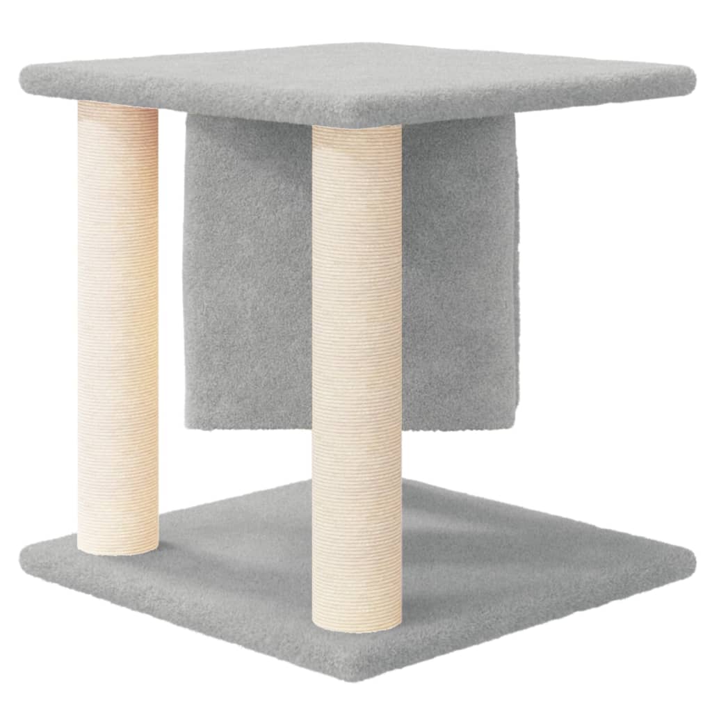 kradsetræ med sisalstolper 37 cm lysegrå