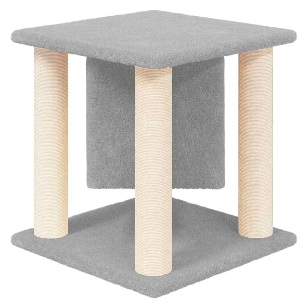 kradsetræ med sisalstolper 37 cm lysegrå