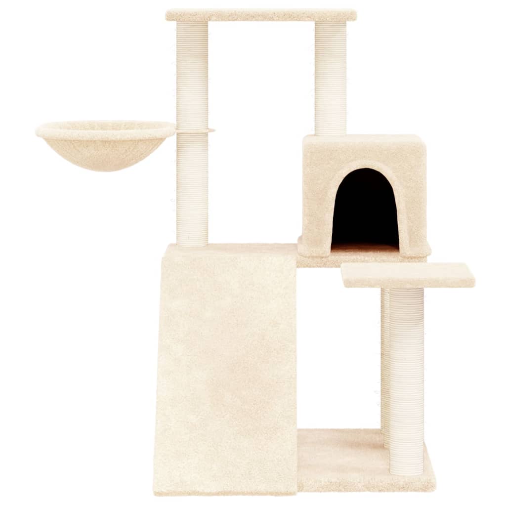 kradsetræ med sisalkradsestolper 82 cm cremefarvet