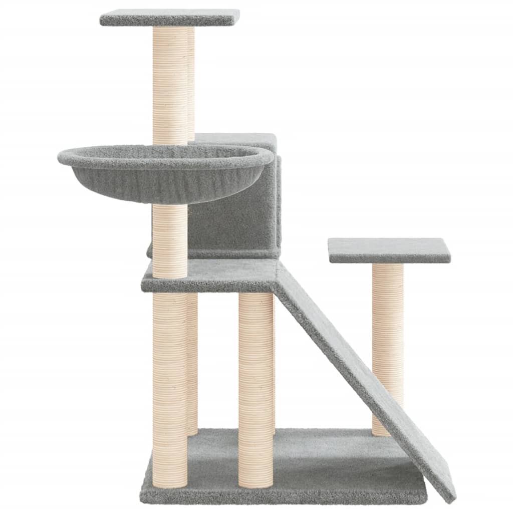 kradsetræ med sisalstolper 82 cm lysegrå