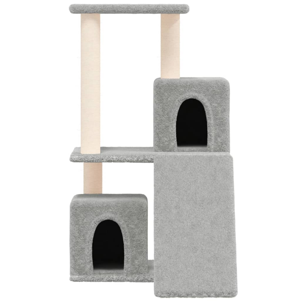 kradsetræ med sisalstolper 82 cm lysegrå