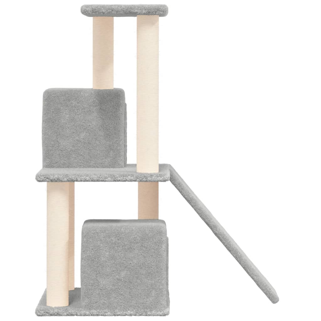 kradsetræ med sisalstolper 82 cm lysegrå