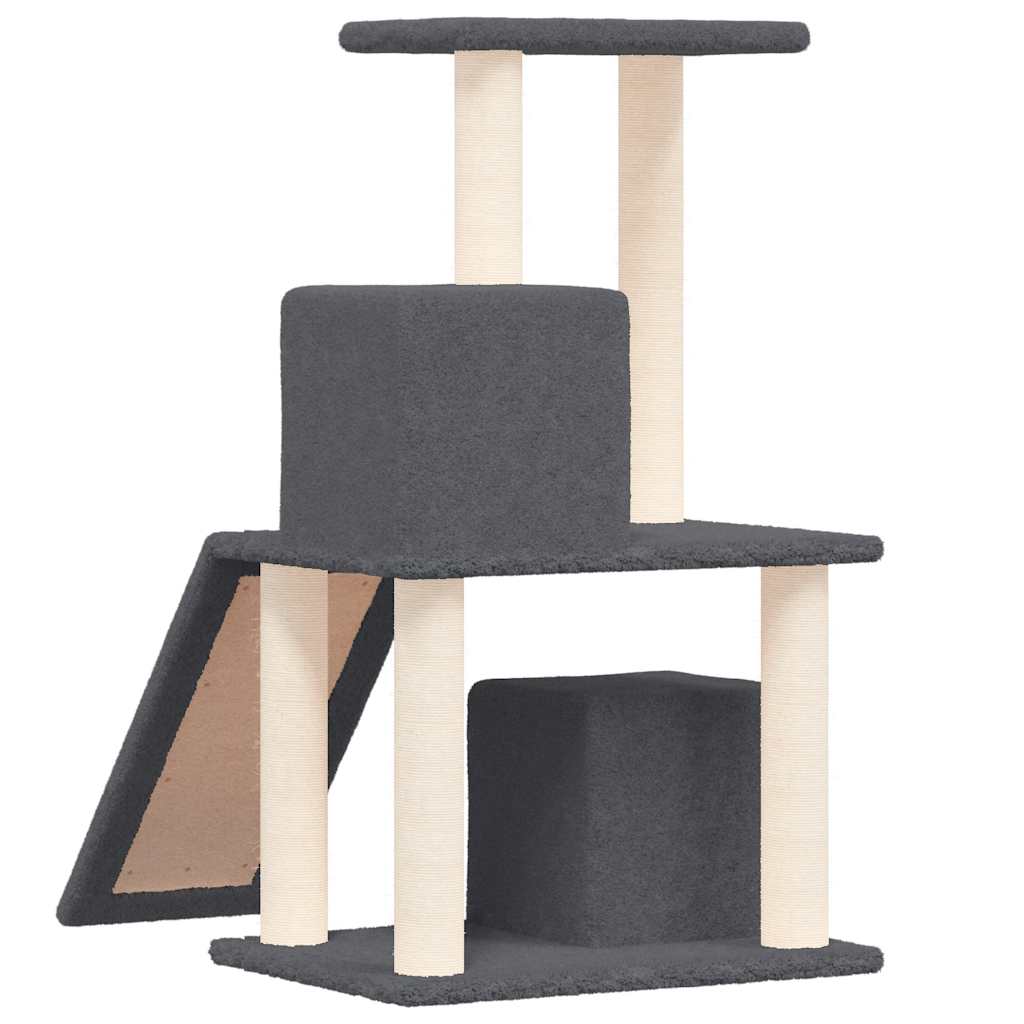 kradsetræ med sisalstolper 82 cm mørkegrå