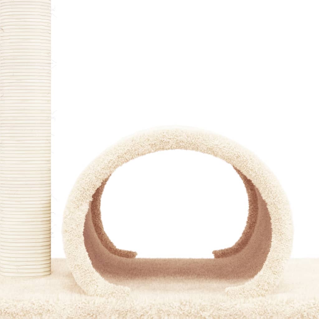 kradsetræ med tunnel 60x34,5x50 cm cremefarvet