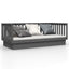 daybed 80x200 cm massivt fyrretræ grå