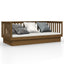 daybed 80x200 cm massivt fyrretræ gyldenbrun