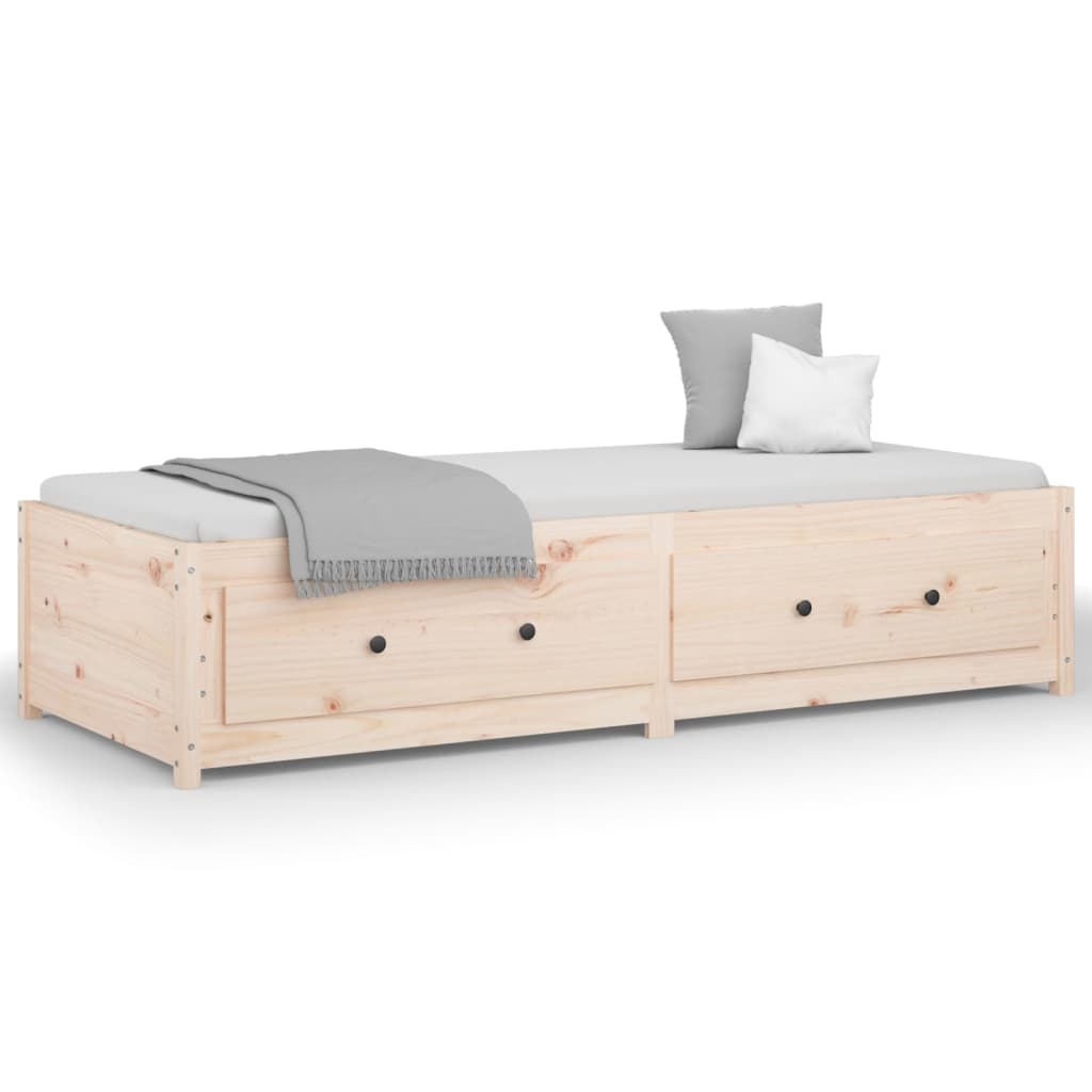 daybed uden madras 90x200 cm massivt fyrretræ