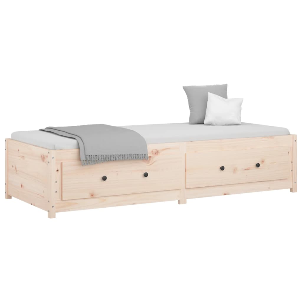 daybed uden madras 90x200 cm massivt fyrretræ