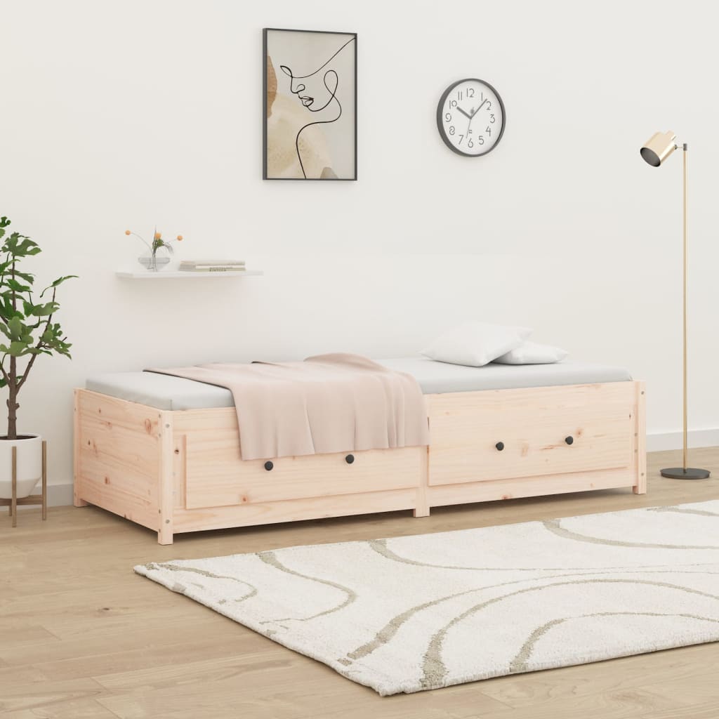 daybed uden madras 90x200 cm massivt fyrretræ