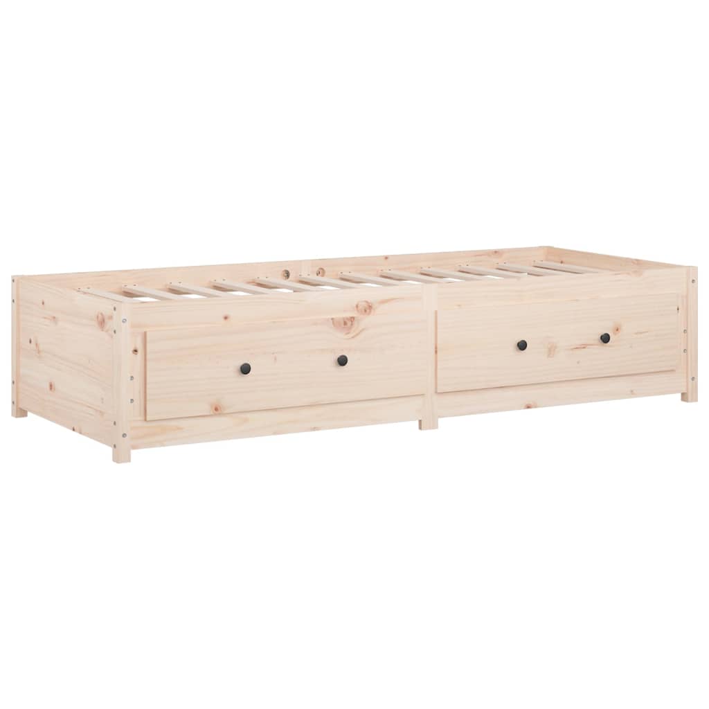 daybed uden madras 90x200 cm massivt fyrretræ