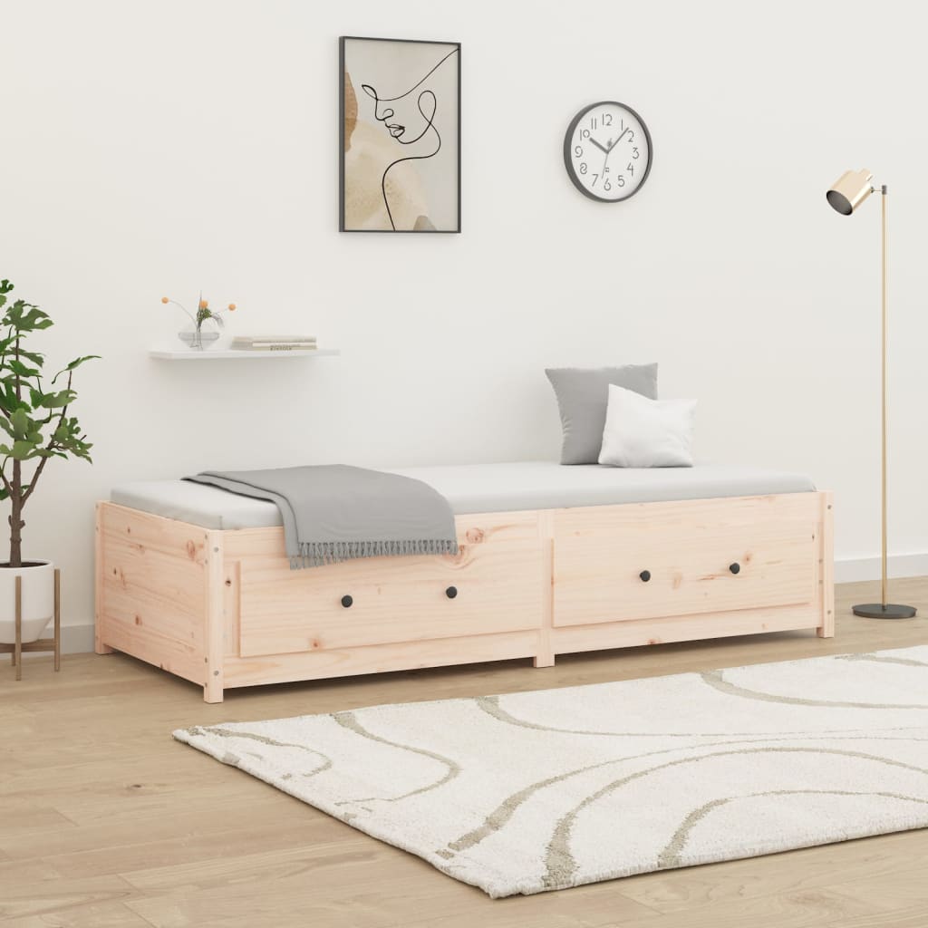 daybed uden madras 90x200 cm massivt fyrretræ