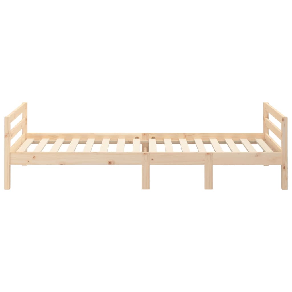 sengeramme uden madras 90x200 cm massivt fyrretræ
