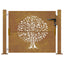 havelåge 100x75 cm cortenstål trædesign