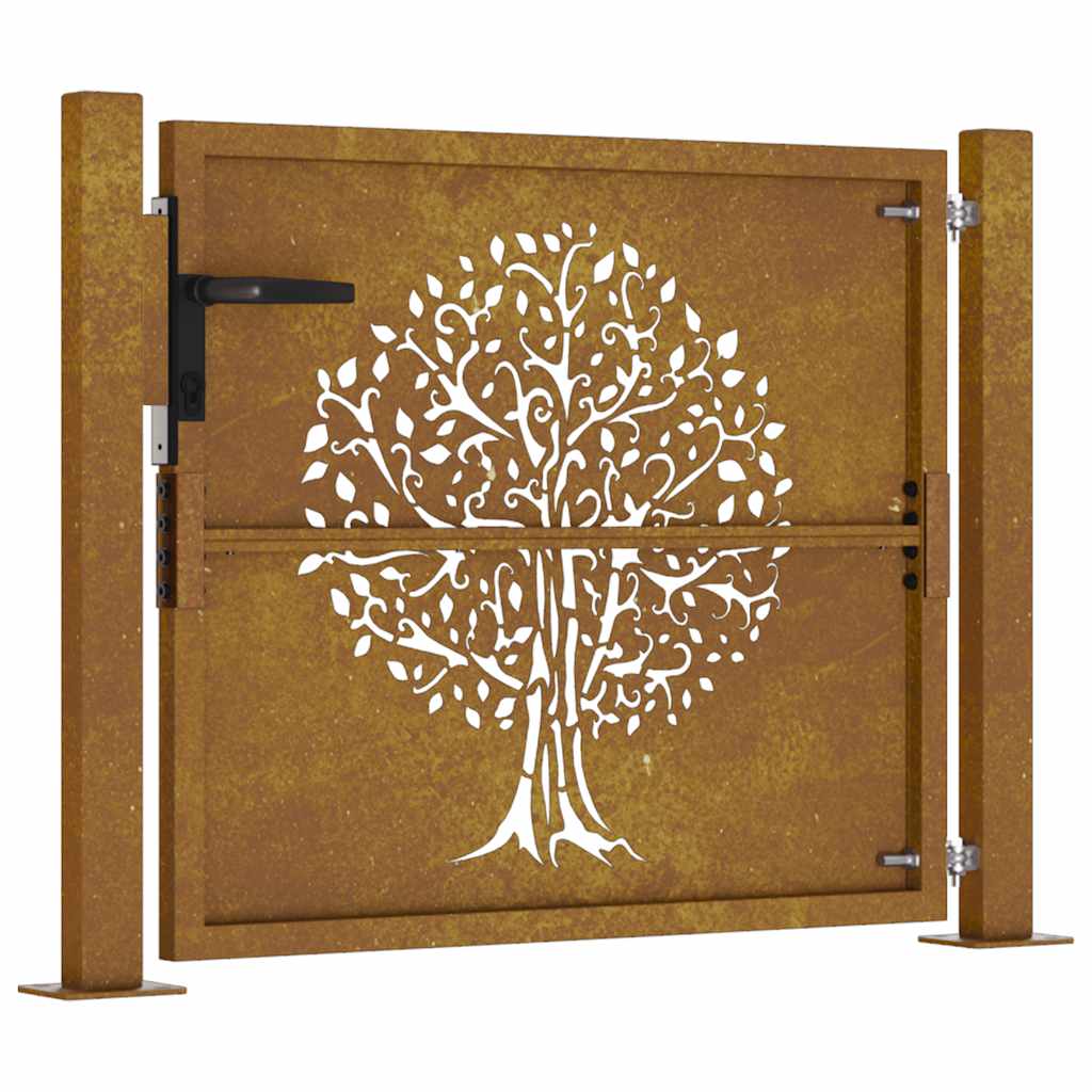 havelåge 100x100 cm cortenstål trædesign