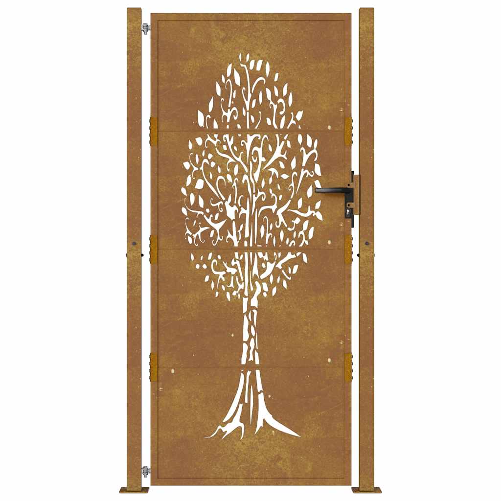 havelåge 100x175 cm cortenstål trædesign