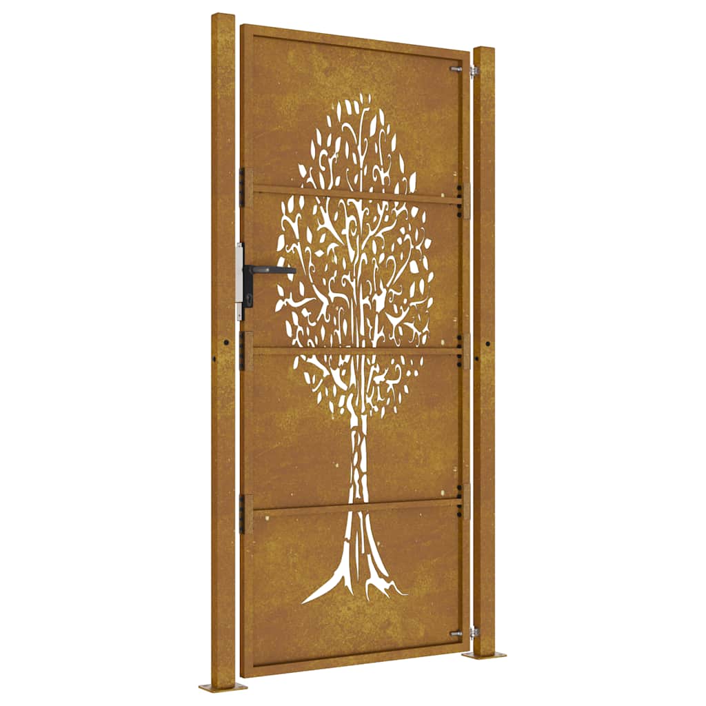 havelåge 100x175 cm cortenstål trædesign