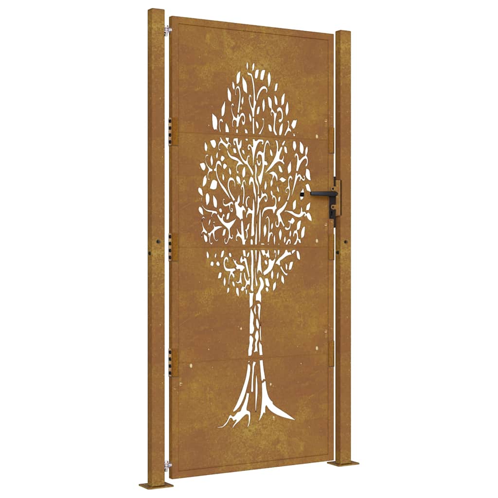 havelåge 100x200 cm cortenstål trædesign