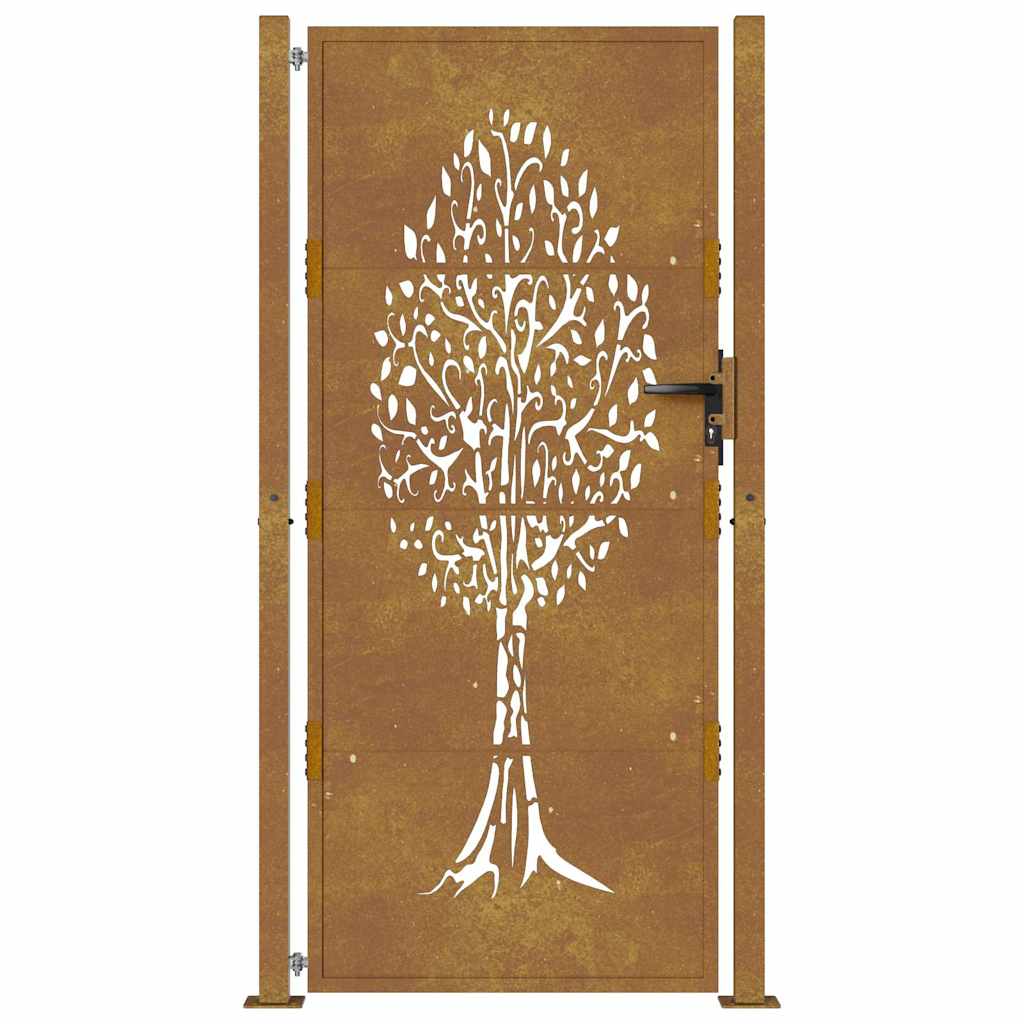 havelåge 100x200 cm cortenstål trædesign