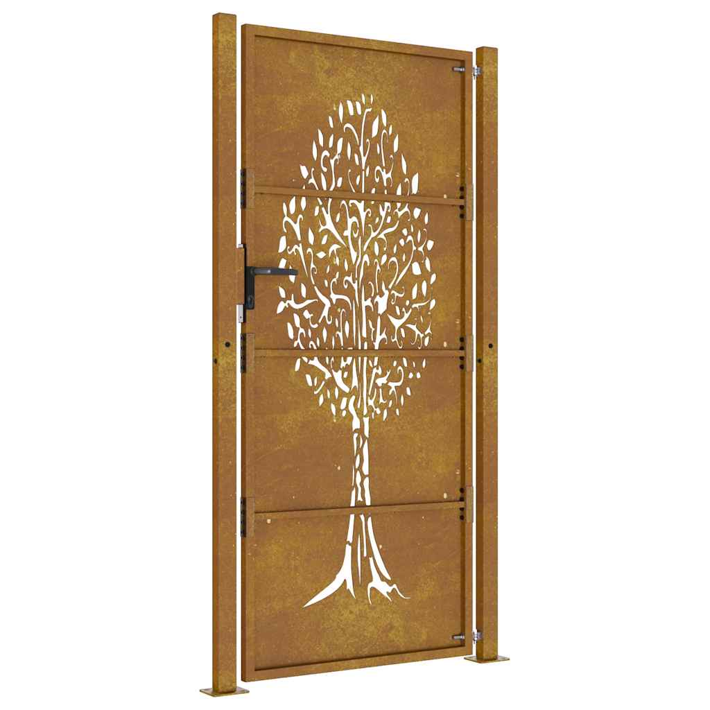 havelåge 100x200 cm cortenstål trædesign