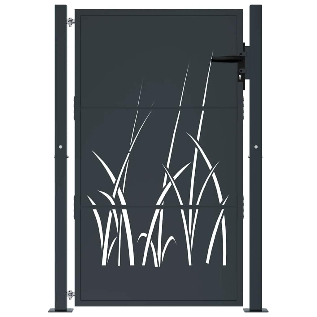 havelåge antracitgrå 100x150 cm stålgræsdesign