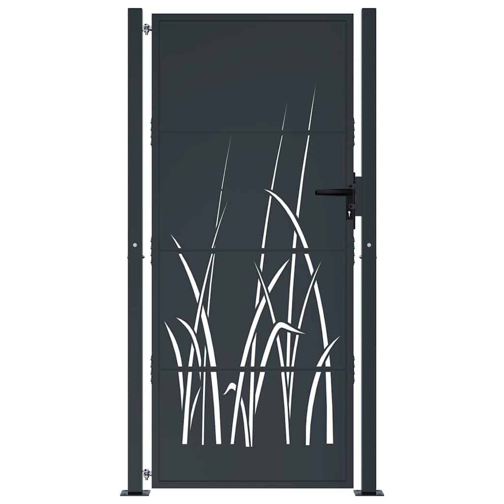 havelåge antracitgrå 100x175 cm stålgræsdesign