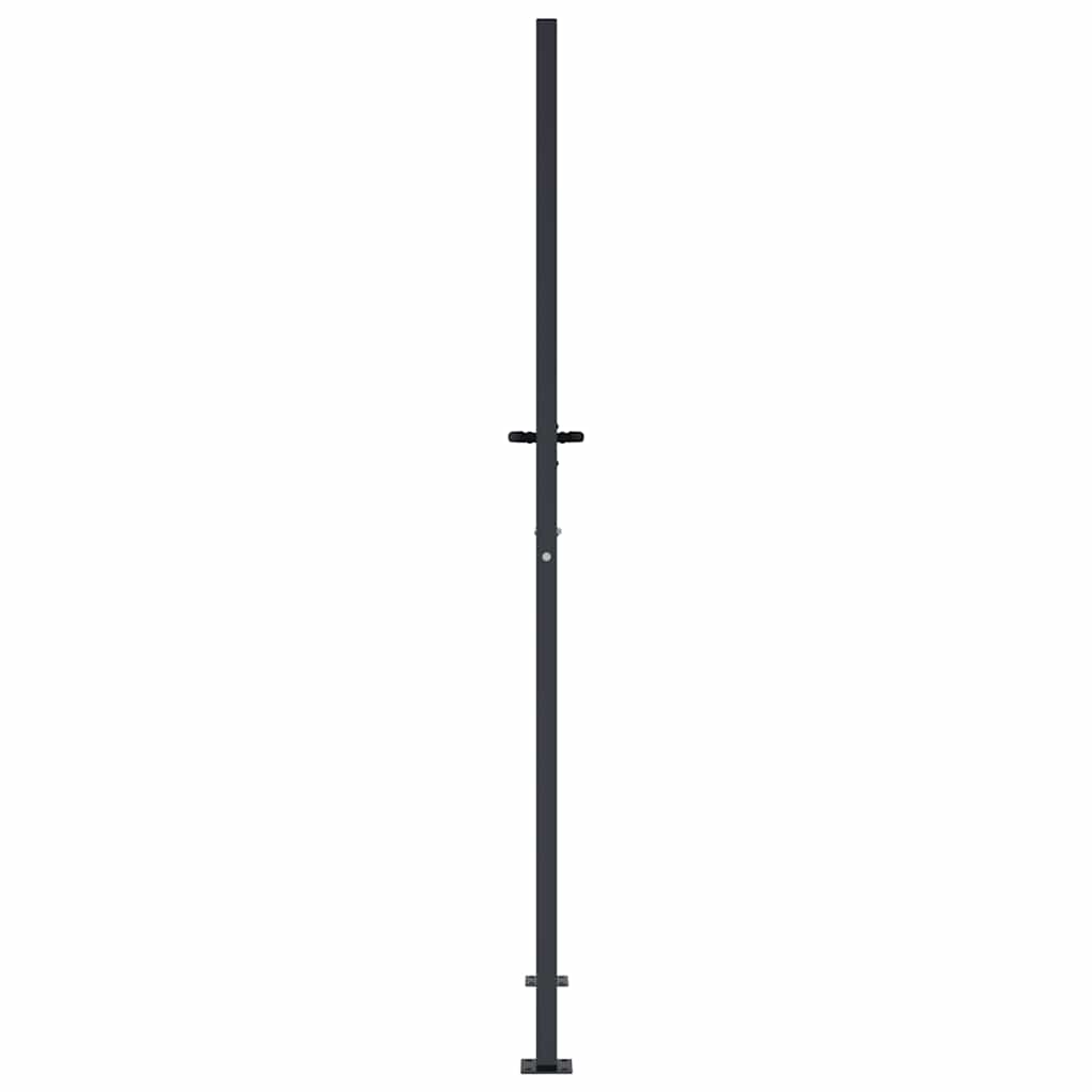 havelåge antracitgrå 100x175 cm stål bambusdesign