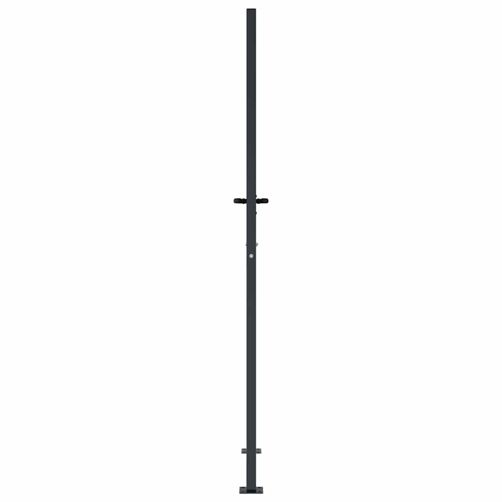 havelåge antracitgrå 100x200 cm stål bambusdesign