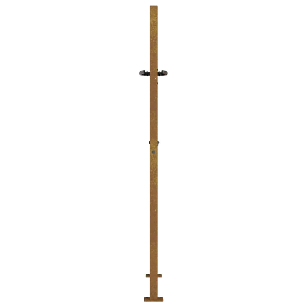 havelåge 100x125 cm cortenstål bambusdesign