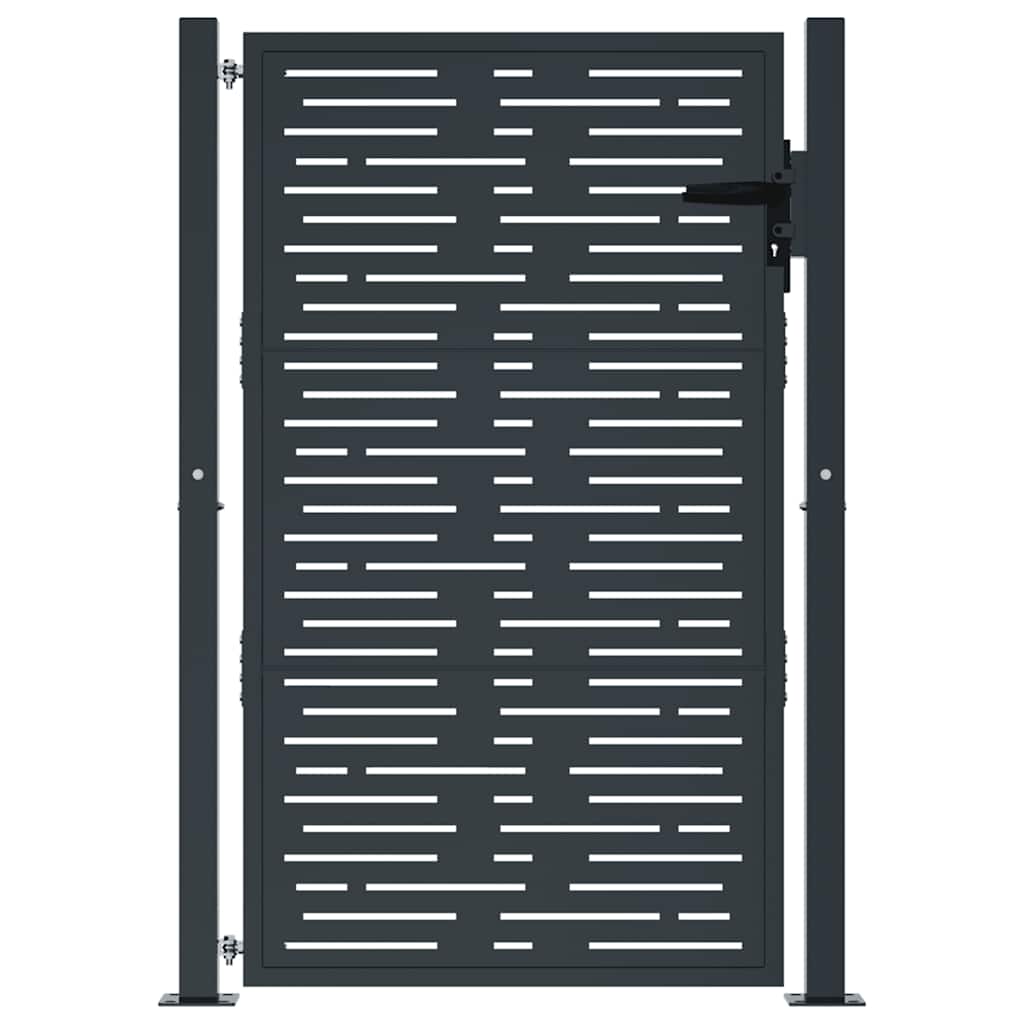 havelåge antracitgrå 100x150 cm stål firkantet design