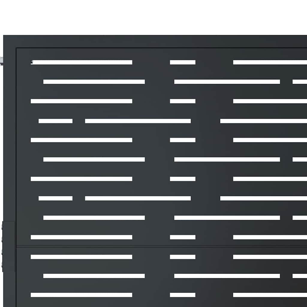 havelåge antracitgrå 100x150 cm stål firkantet design