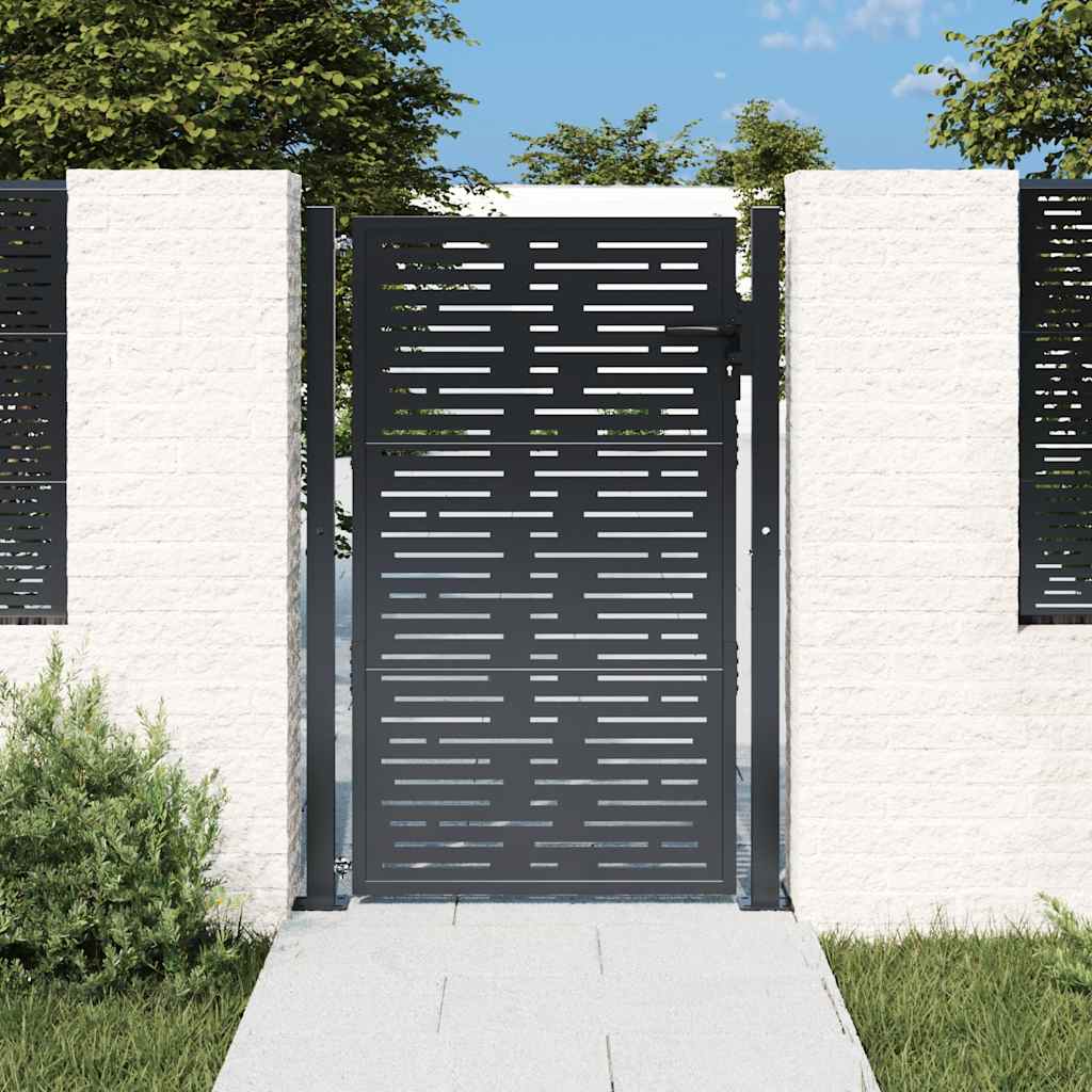 havelåge antracitgrå 100x150 cm stål firkantet design
