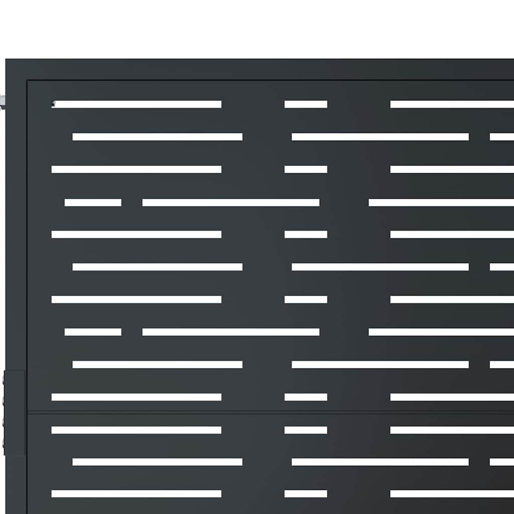 havelåge antracitgrå 100x175 cm stål firkantet design