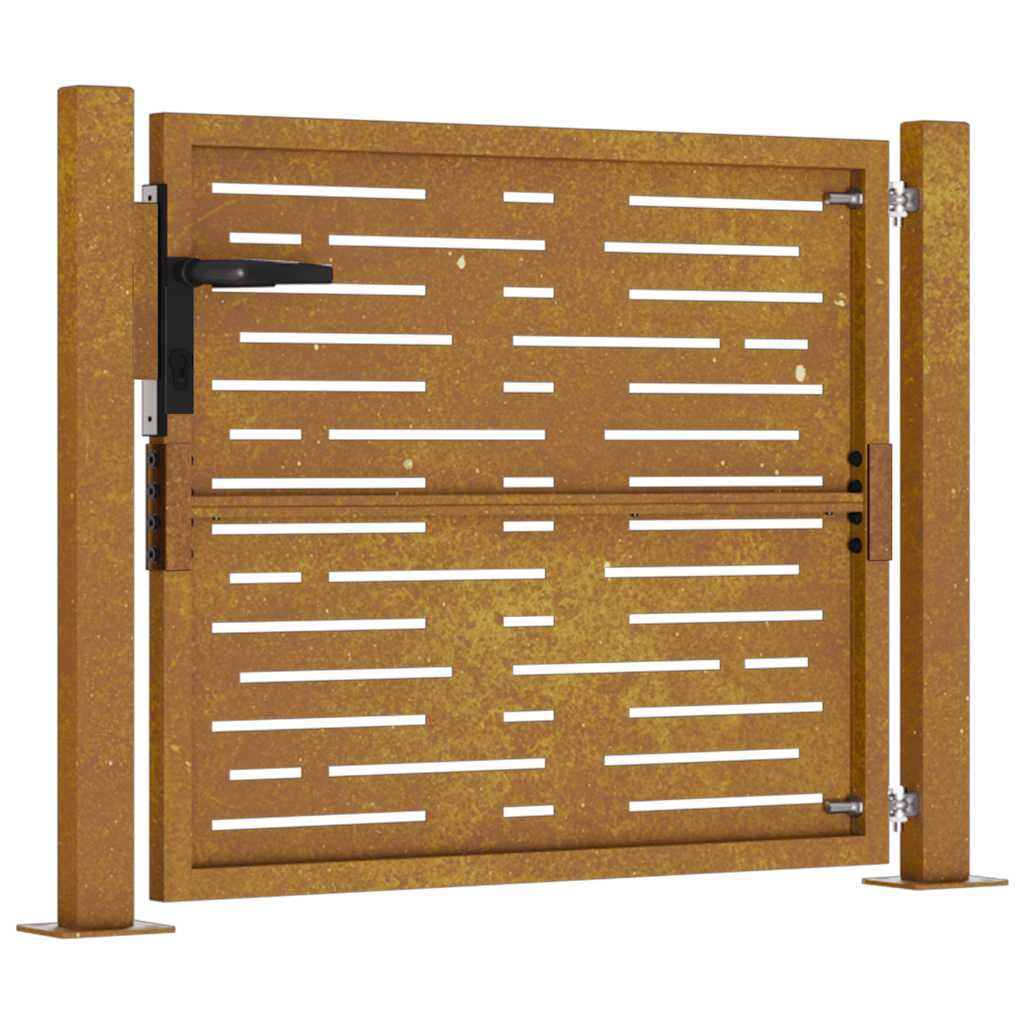havelåge 100x75 cm cortenstål firkantet design