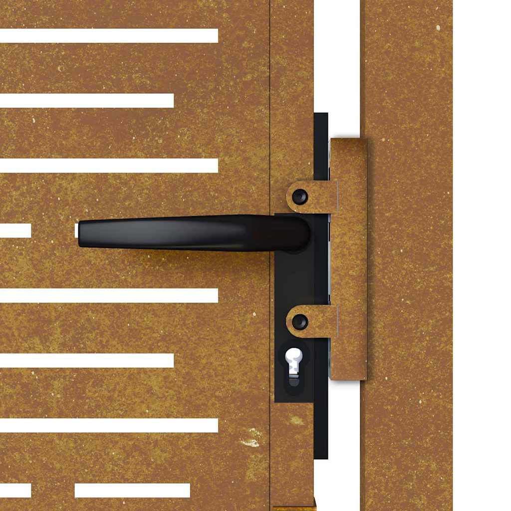 havelåge 100x75 cm cortenstål firkantet design