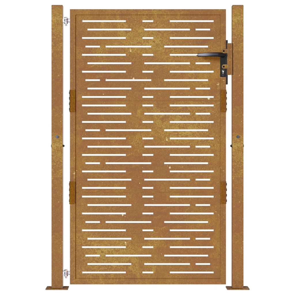 havelåge 100x125 cm cortenstål firkantet design