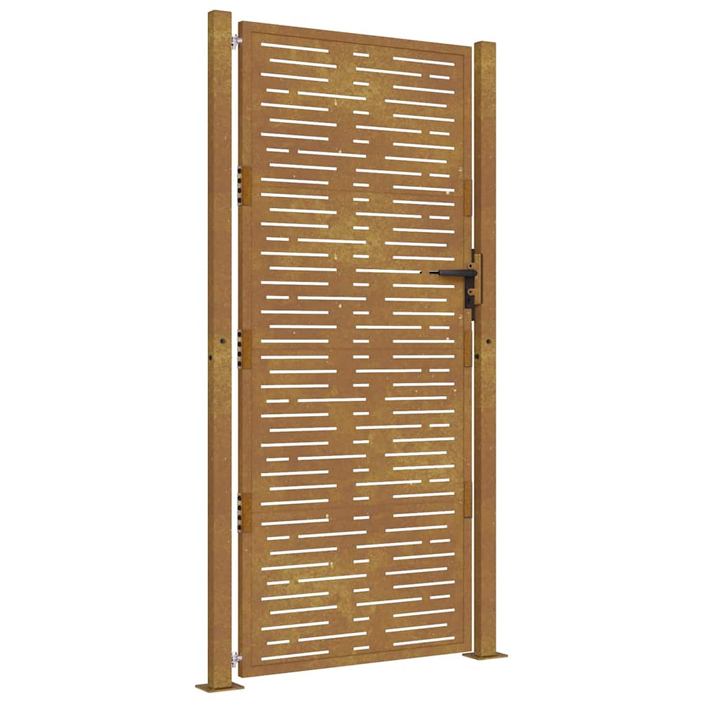 havelåge 100x175 cm cortenstål firkantet design